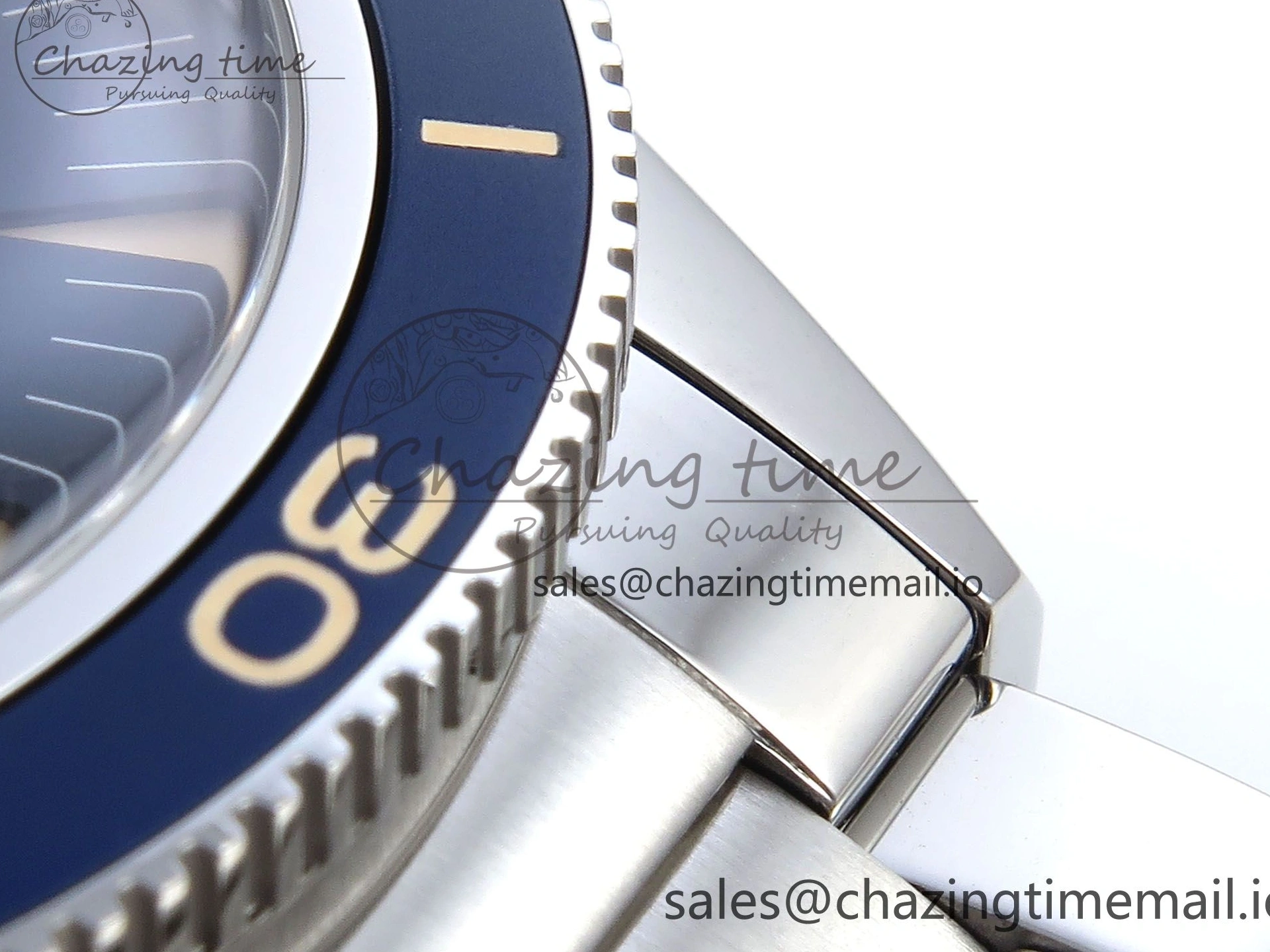 0523 Elegant Seamaster 300 Heritage SS VSF 1:1 Best Edition Blue Dial on SS Bracelet A 7701